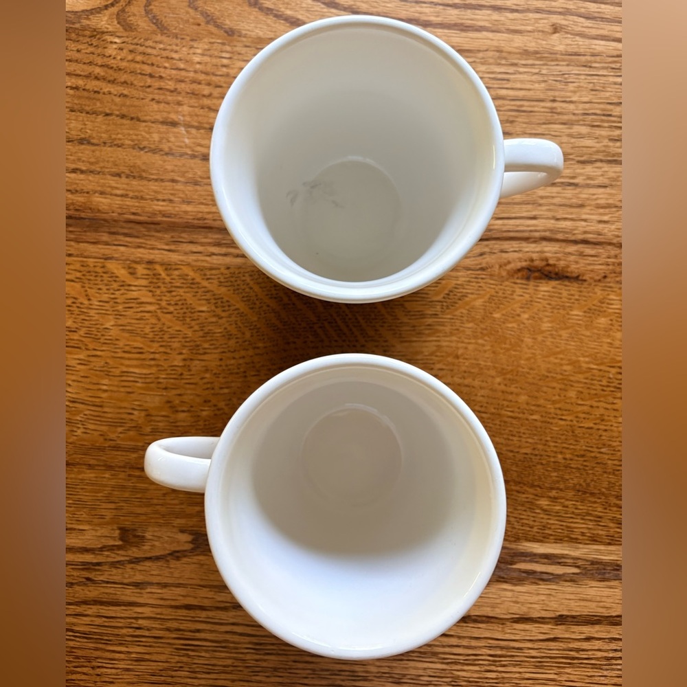 Pottery Barn Emma White/Cream Beaded Mugs- set of 2- 10 oz. - Picture 6 of 10